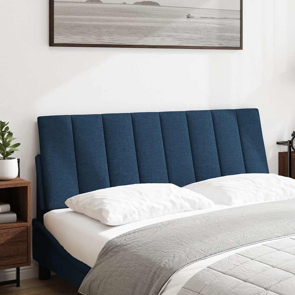 Coussin de tête de lit Hanko bleu 140 cm tissu - XIOS