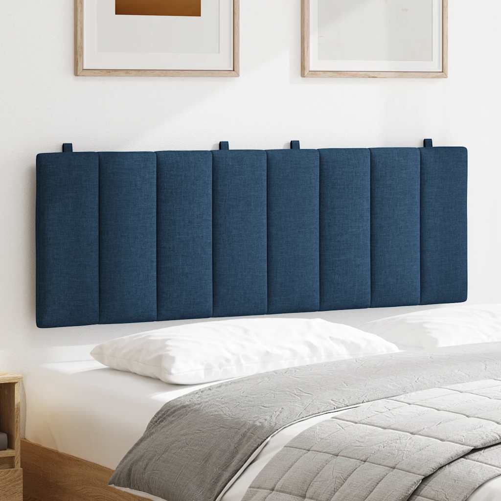 Coussin de tête de lit Hanko bleu 140 cm tissu - XIOS