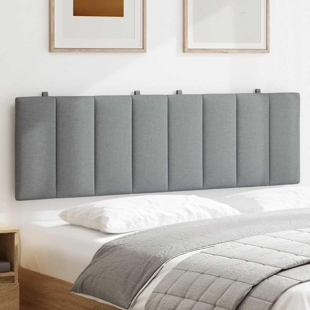 Coussin de tête de lit Hanko gris clair 160 cm tissu - XIOS