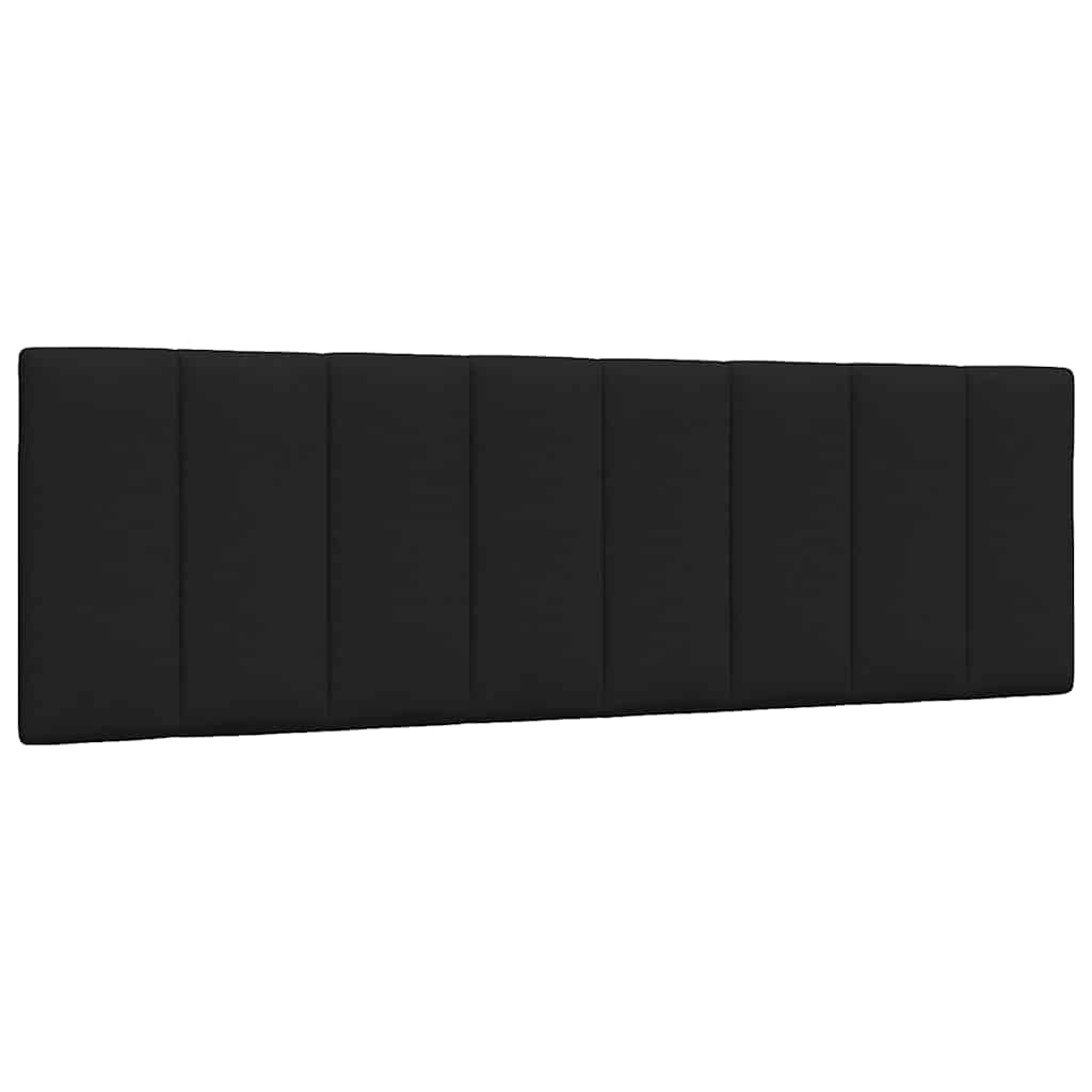 Coussin de tête de lit noir 160 cm tissu - XIOS