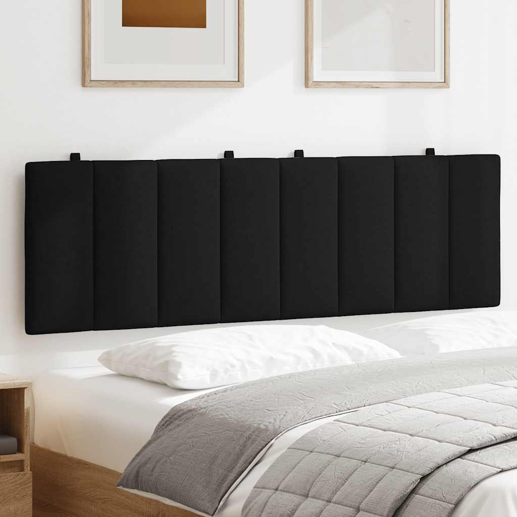 Coussin de tête de lit Hanko noir 160 cm tissu - XIOS
