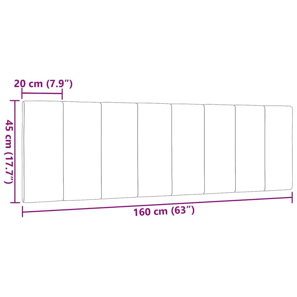 Coussin de tête de lit noir 160 cm tissu - XIOS