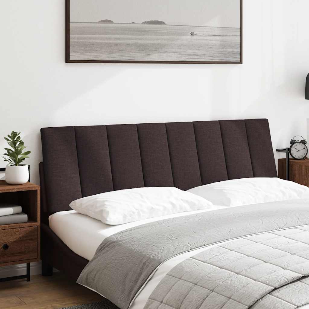 Coussin de tête de lit Hanko marron foncé 160 cm tissu - XIOS