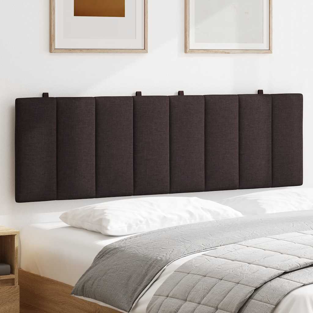 Coussin de tête de lit Hanko marron foncé 160 cm tissu - XIOS
