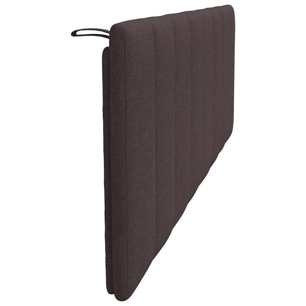 Coussin de tête de lit marron foncé 160 cm tissu - XIOS