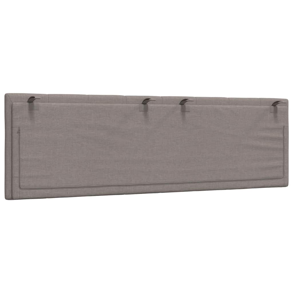 Coussin de tête de lit taupe 160 cm tissu - XIOS