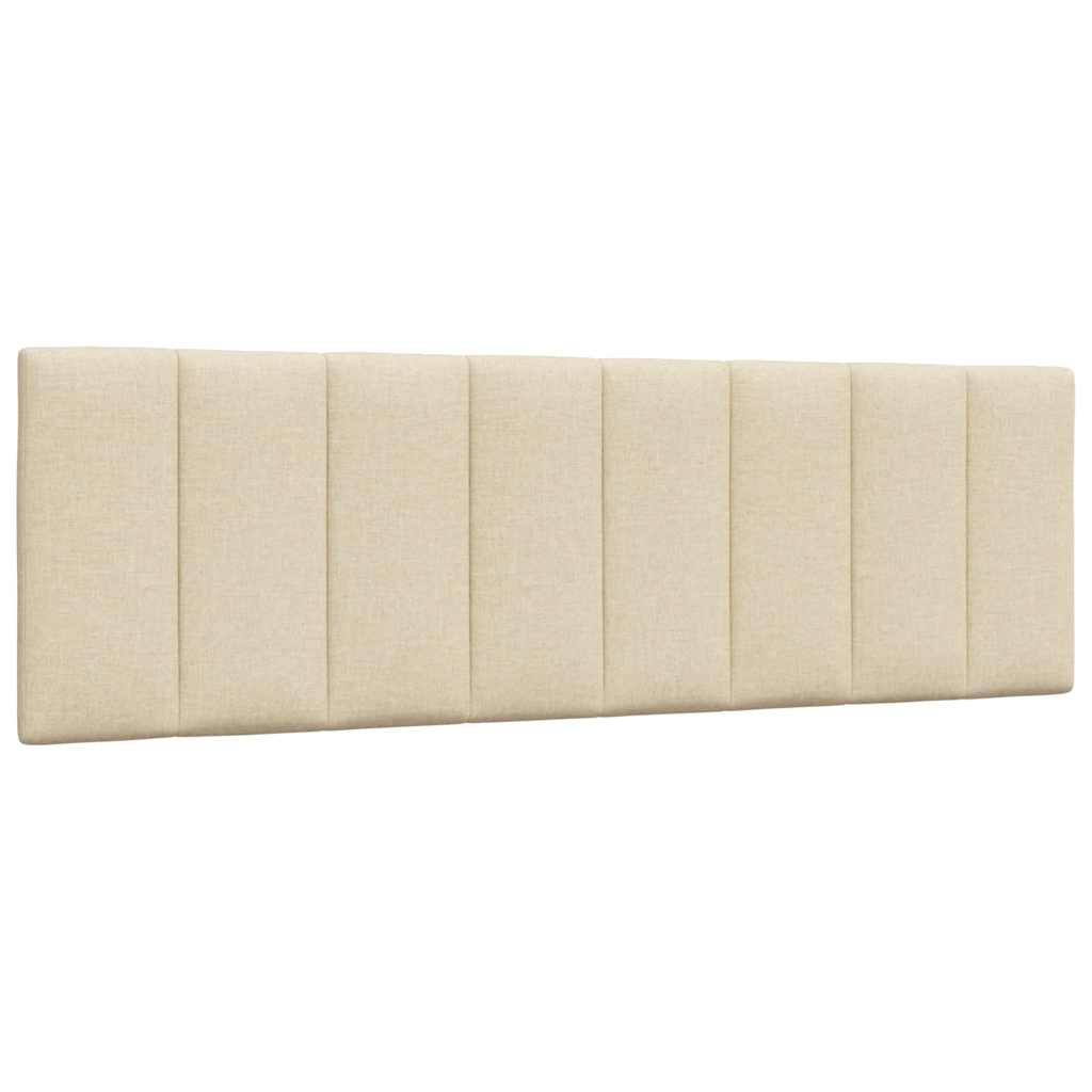 Coussin de tête de lit crème 160 cm tissu - XIOS