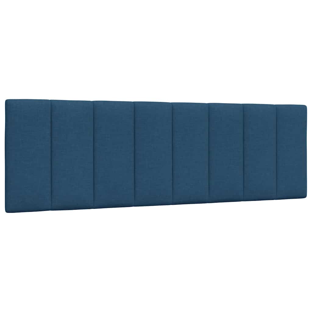 Coussin de tête de lit bleu 160 cm tissu - XIOS