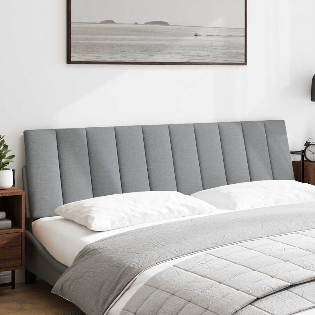Coussin de tête de lit Hanko gris clair 180 cm tissu - XIOS