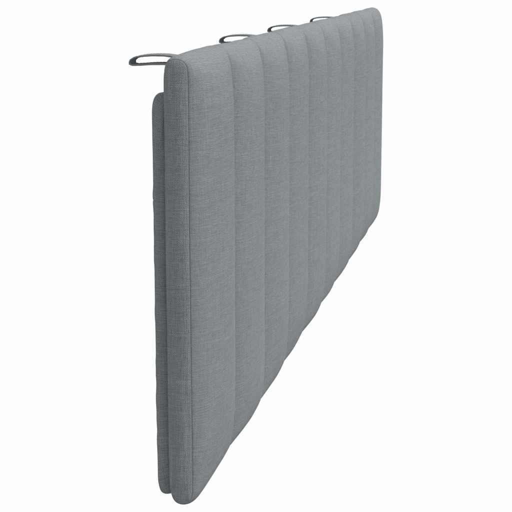 Coussin de tête de lit Hanko gris clair 180 cm tissu - XIOS