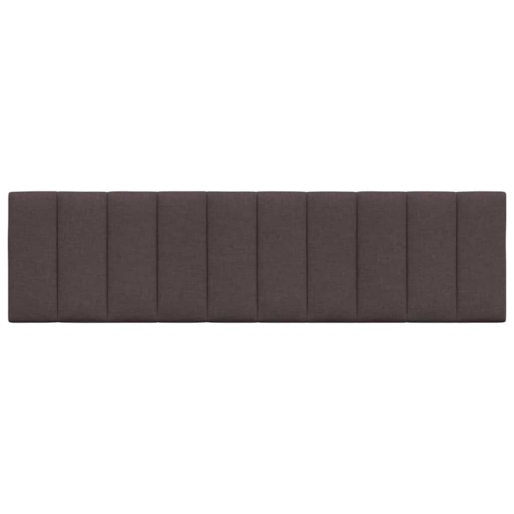 Coussin de tête de lit marron foncé 180 cm tissu - XIOS