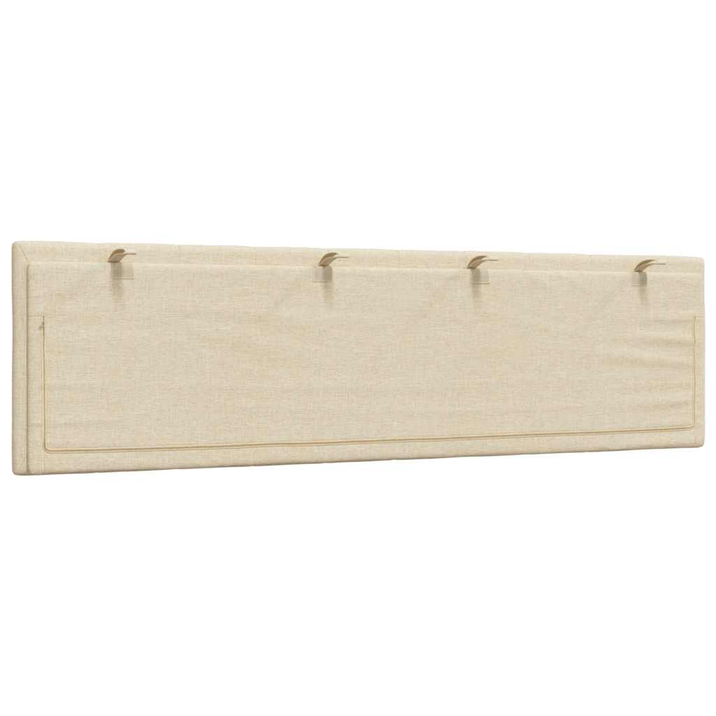 Coussin de tête de lit Hanko crème 180 cm tissu - XIOS