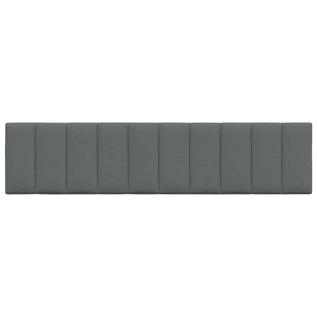 Coussin de tête de lit gris foncé 200 cm tissu - XIOS