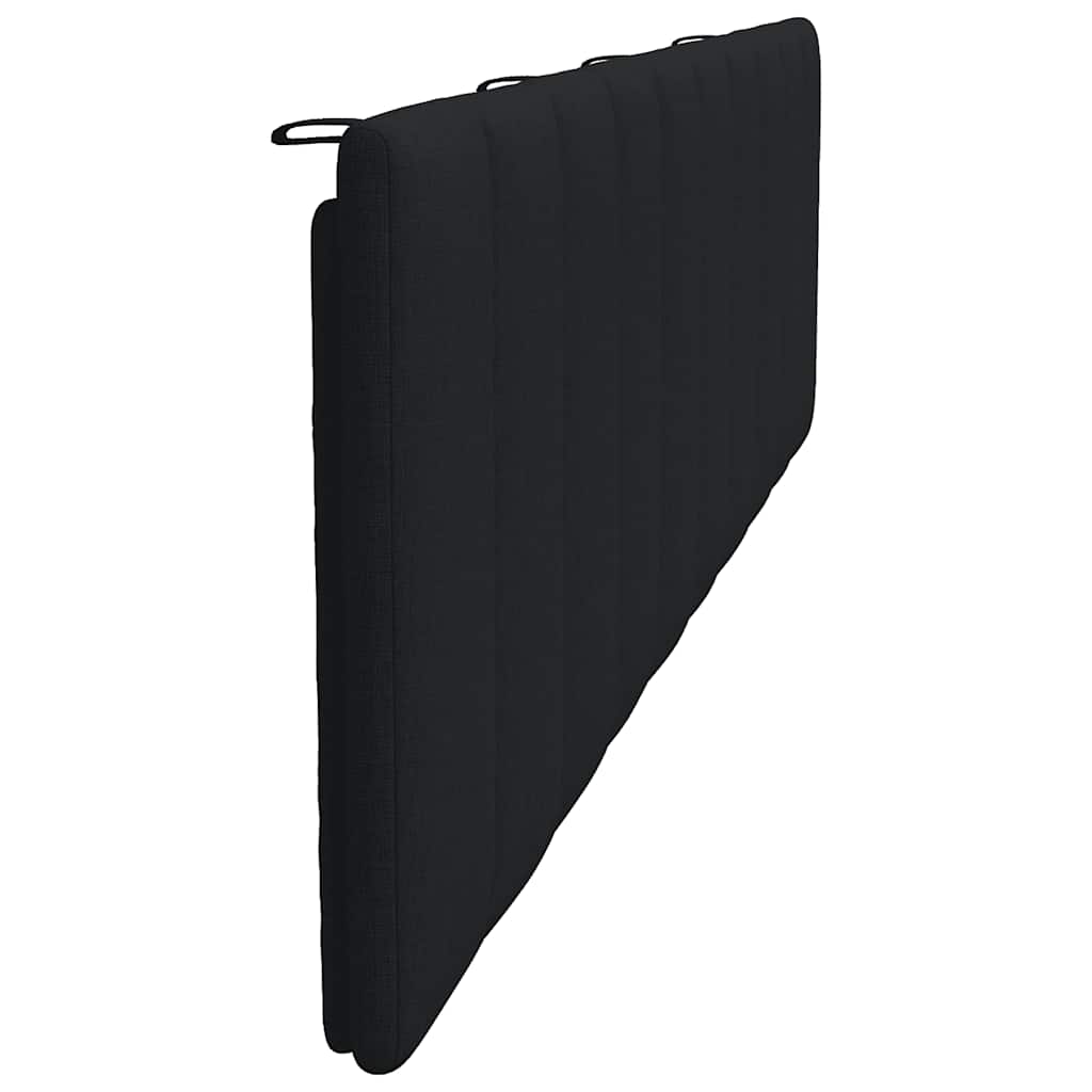 Coussin de tête de lit noir 200 cm tissu - XIOS