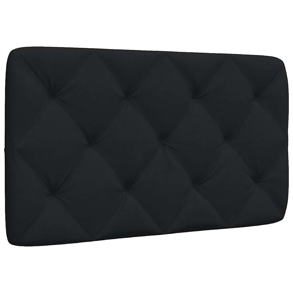 Coussin de tête de lit noir 80 cm tissu - XIOS