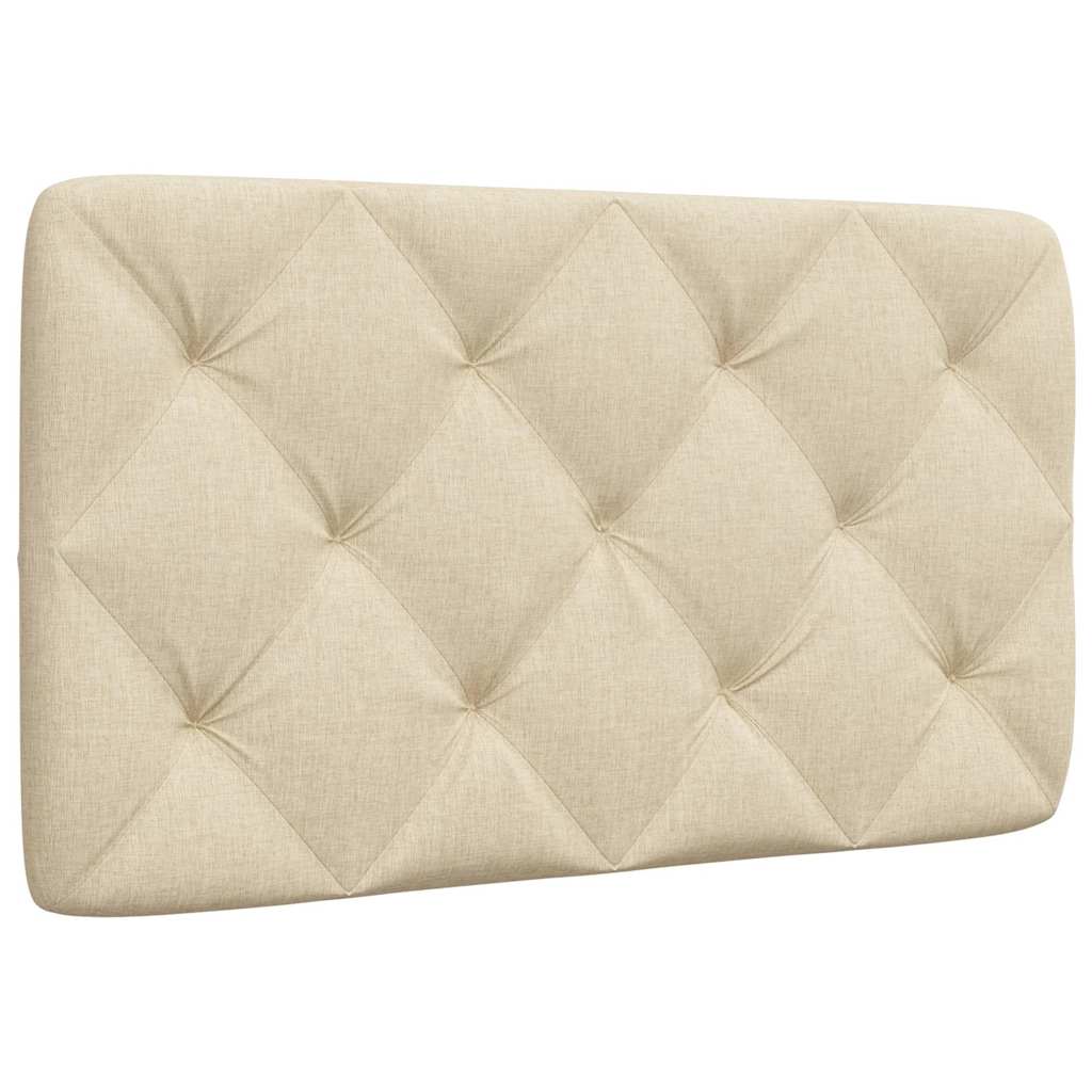 Coussin de tête de lit crème 80 cm tissu - XIOS