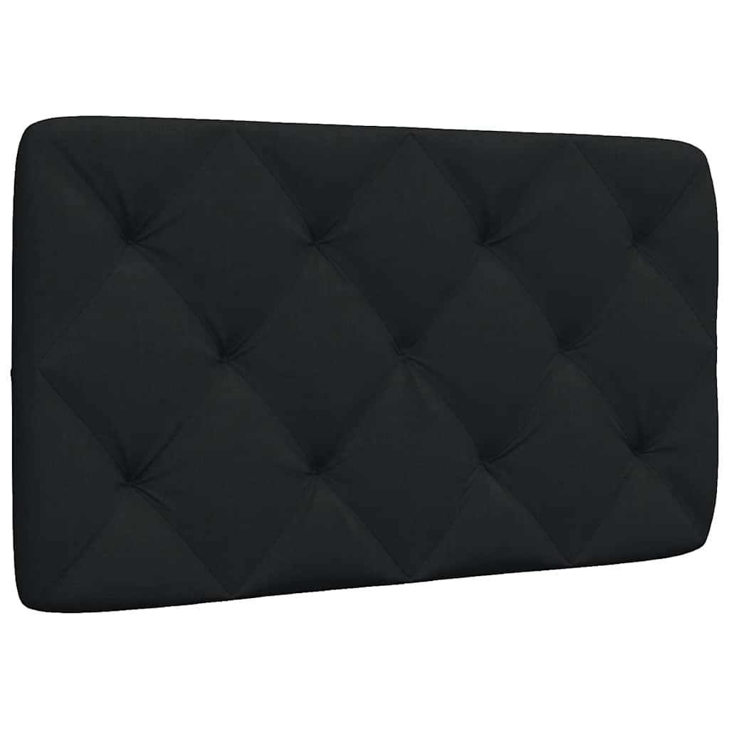 Coussin de tête de lit noir 90 cm tissu - XIOS