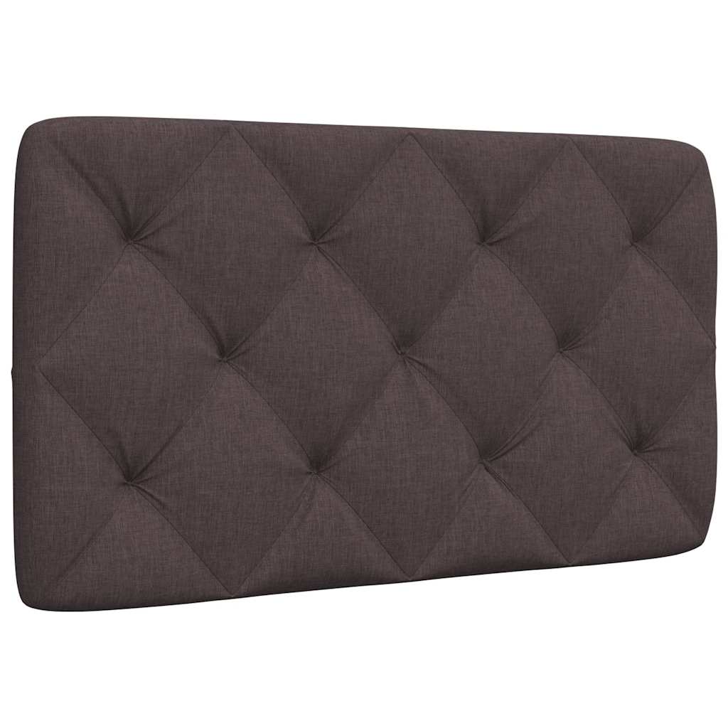 Coussin de tête de lit marron foncé 90 cm tissu - XIOS