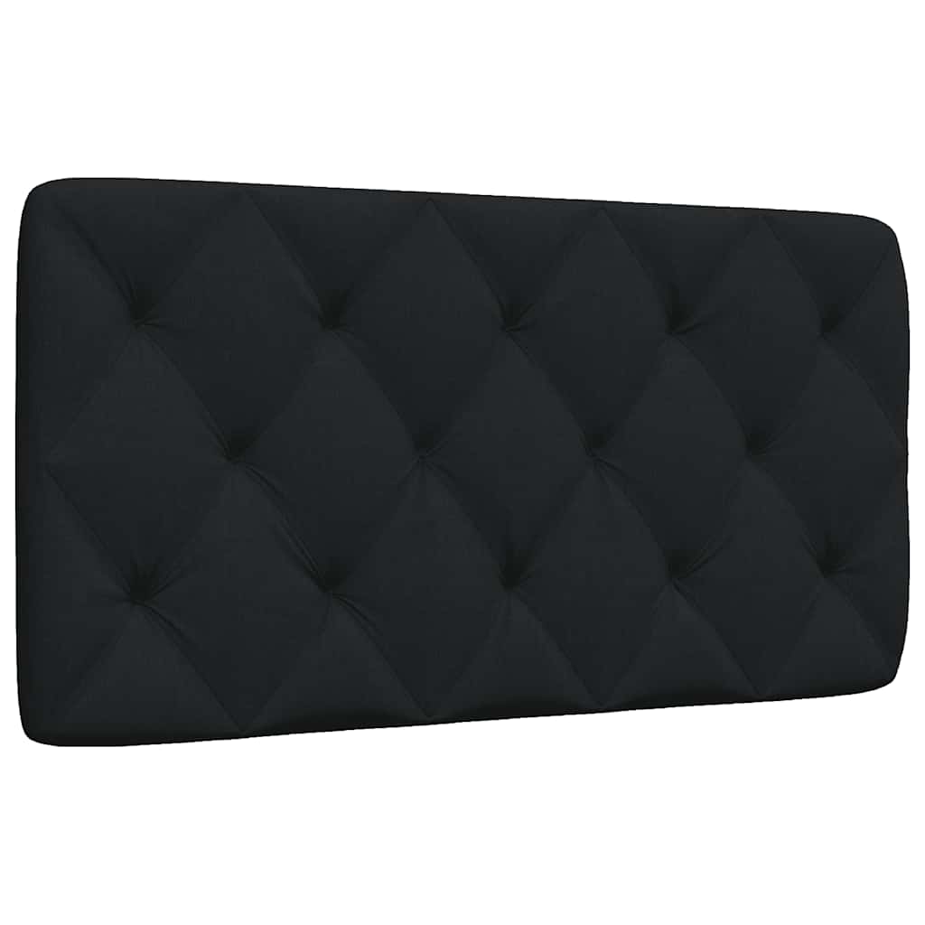 Coussin de tête de lit noir 100 cm tissu - XIOS