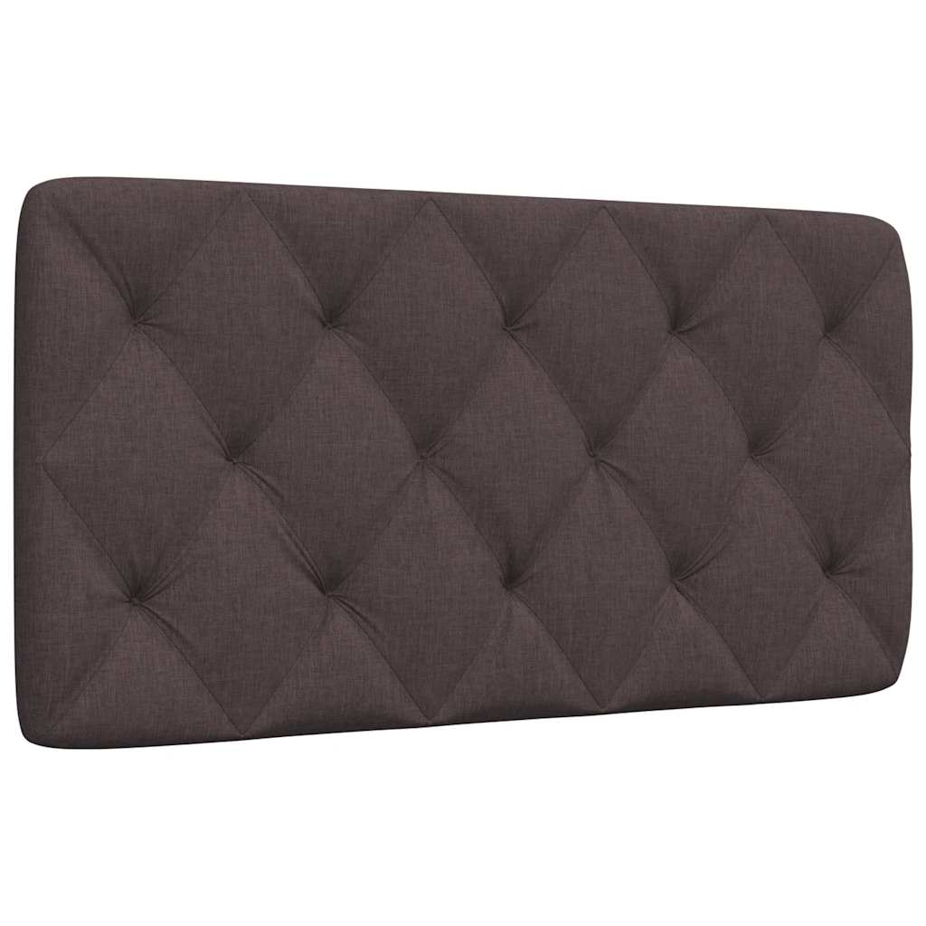 Coussin de tête de lit marron foncé 100 cm tissu - XIOS