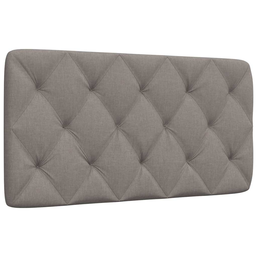 Coussin de tête de lit taupe 100 cm tissu - XIOS