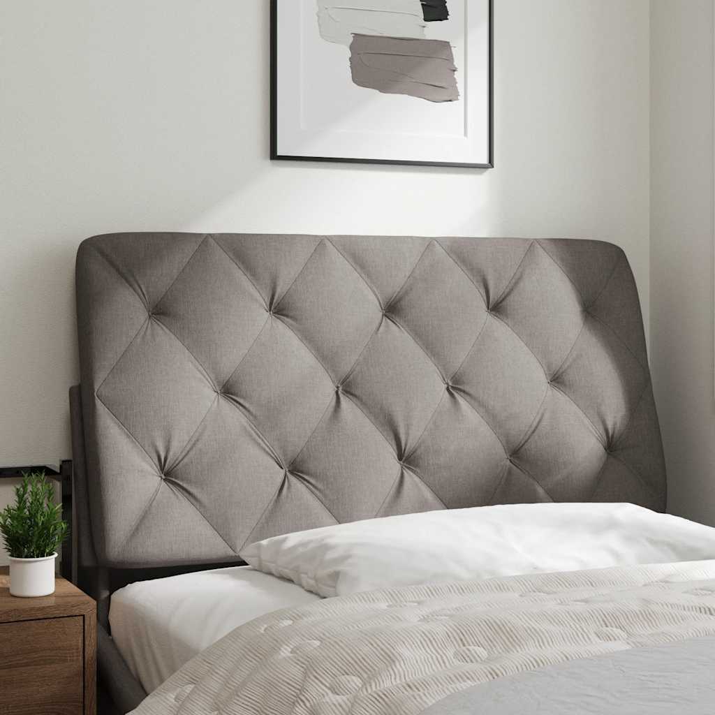 Coussin de tête de lit taupe 100 cm tissu - XIOS