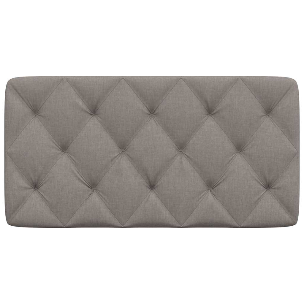 Coussin de tête de lit taupe 100 cm tissu - XIOS