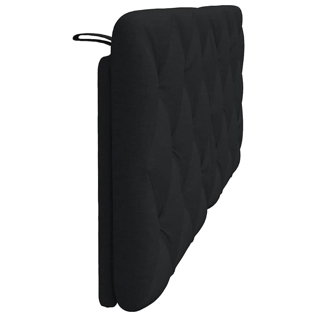 Coussin de tête de lit noir 120 cm tissu - XIOS
