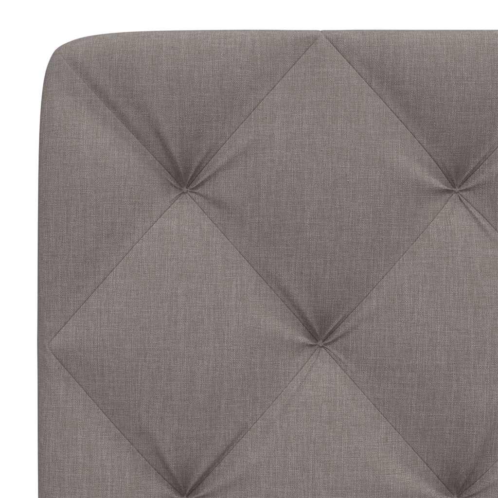 Coussin de tête de lit taupe 120 cm tissu - XIOS