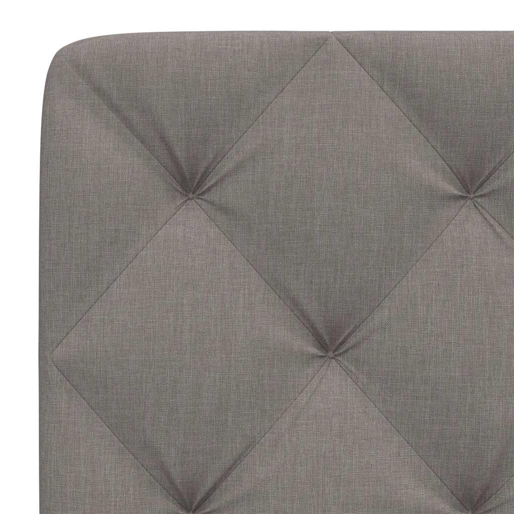 Coussin de tête de lit taupe 140 cm tissu - XIOS