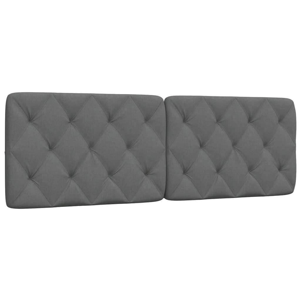 Coussin de tête de lit gris foncé 160 cm tissu - XIOS