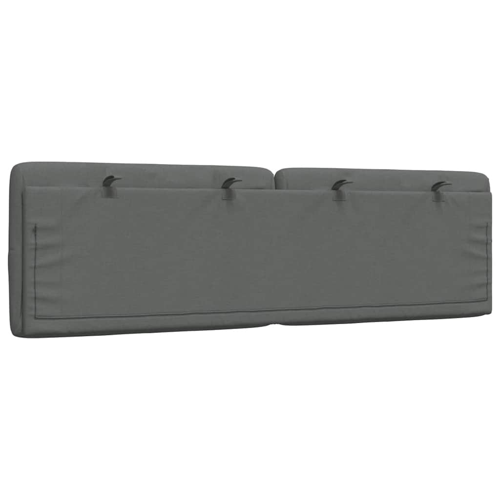 Coussin de tête de lit gris foncé 160 cm tissu - XIOS