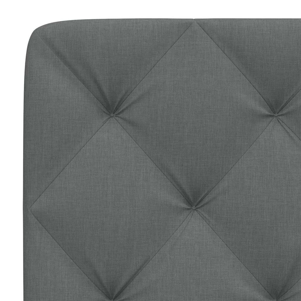 Coussin de tête de lit gris foncé 160 cm tissu - XIOS