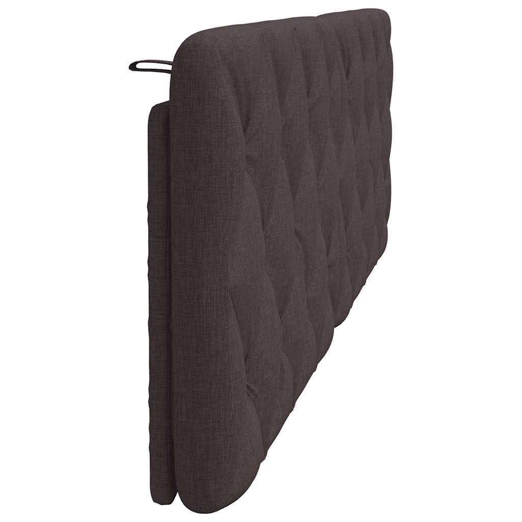 Coussin de tête de lit marron foncé 160 cm tissu - XIOS