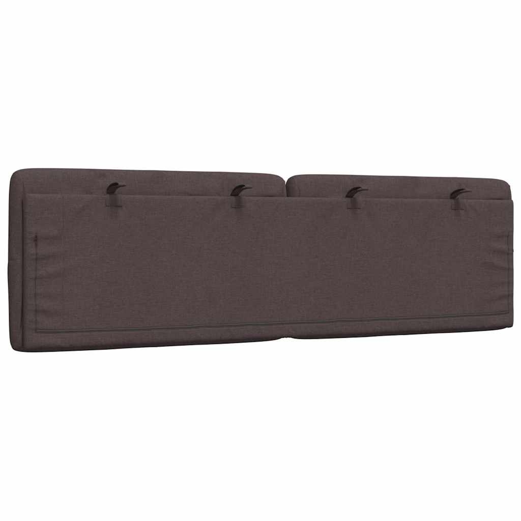 Coussin de tête de lit marron foncé 160 cm tissu - XIOS