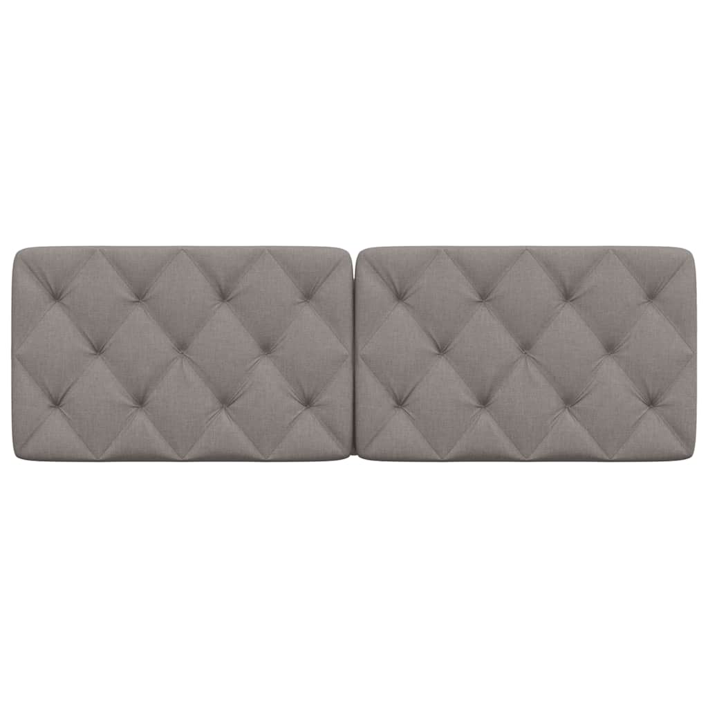 Coussin de tête de lit taupe 160 cm tissu - XIOS