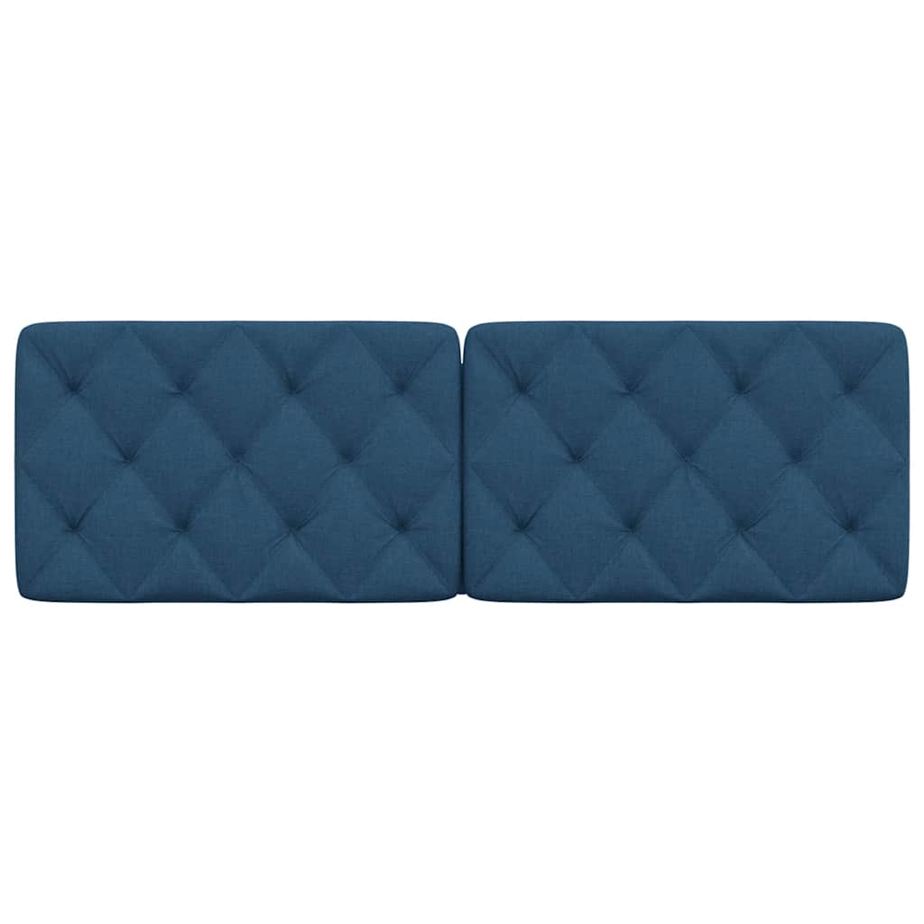 Coussin de tête de lit bleu 160 cm tissu - XIOS