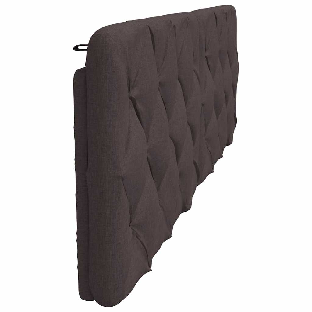 Coussin de tête de lit marron foncé 180 cm tissu - XIOS