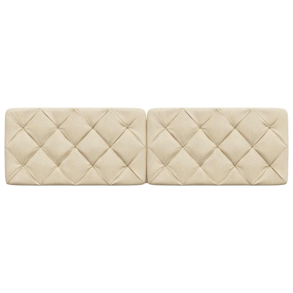 Coussin de tête de lit crème 180 cm tissu