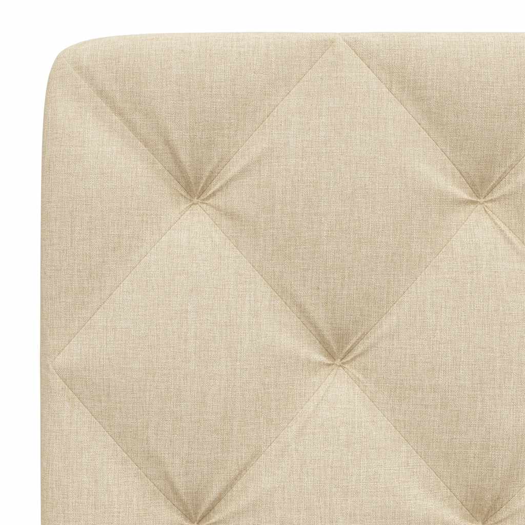Coussin de tête de lit crème 180 cm tissu