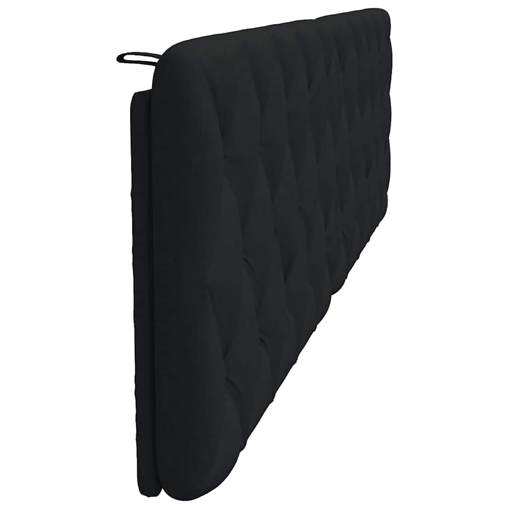 Coussin de tête de lit noir 200 cm tissu - XIOS
