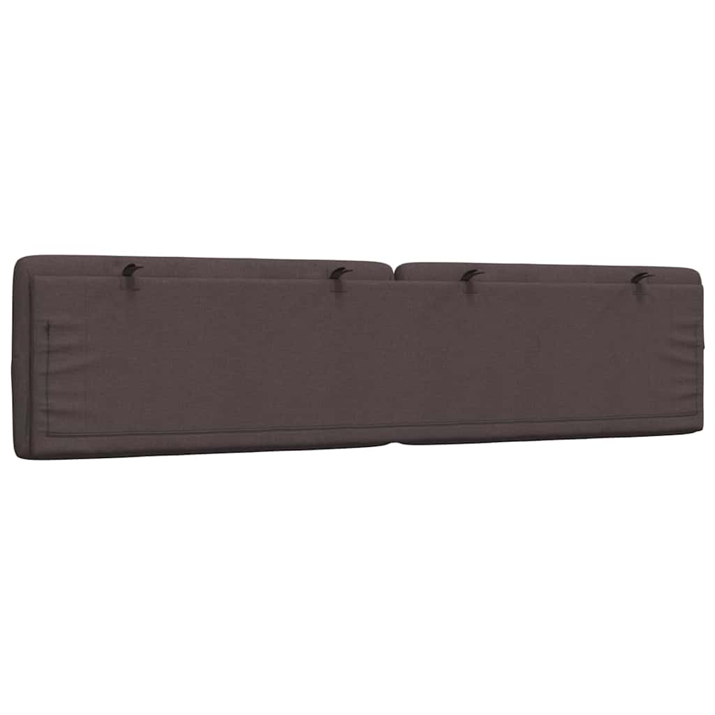 Coussin de tête de lit marron foncé 200 cm tissu - XIOS
