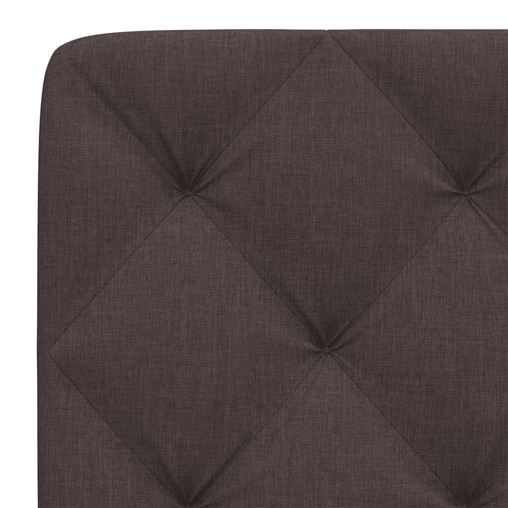 Coussin de tête de lit marron foncé 200 cm tissu - XIOS