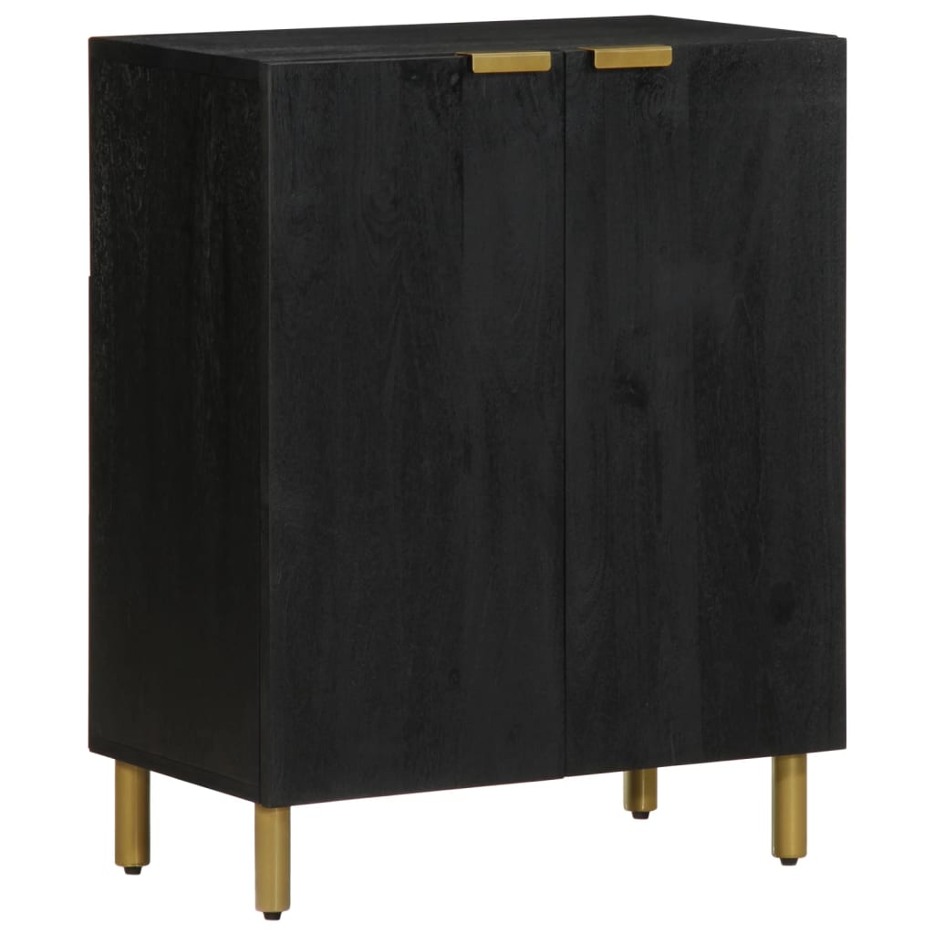 Buffets 3 pcs noir bois d'ingénierie - XIOS