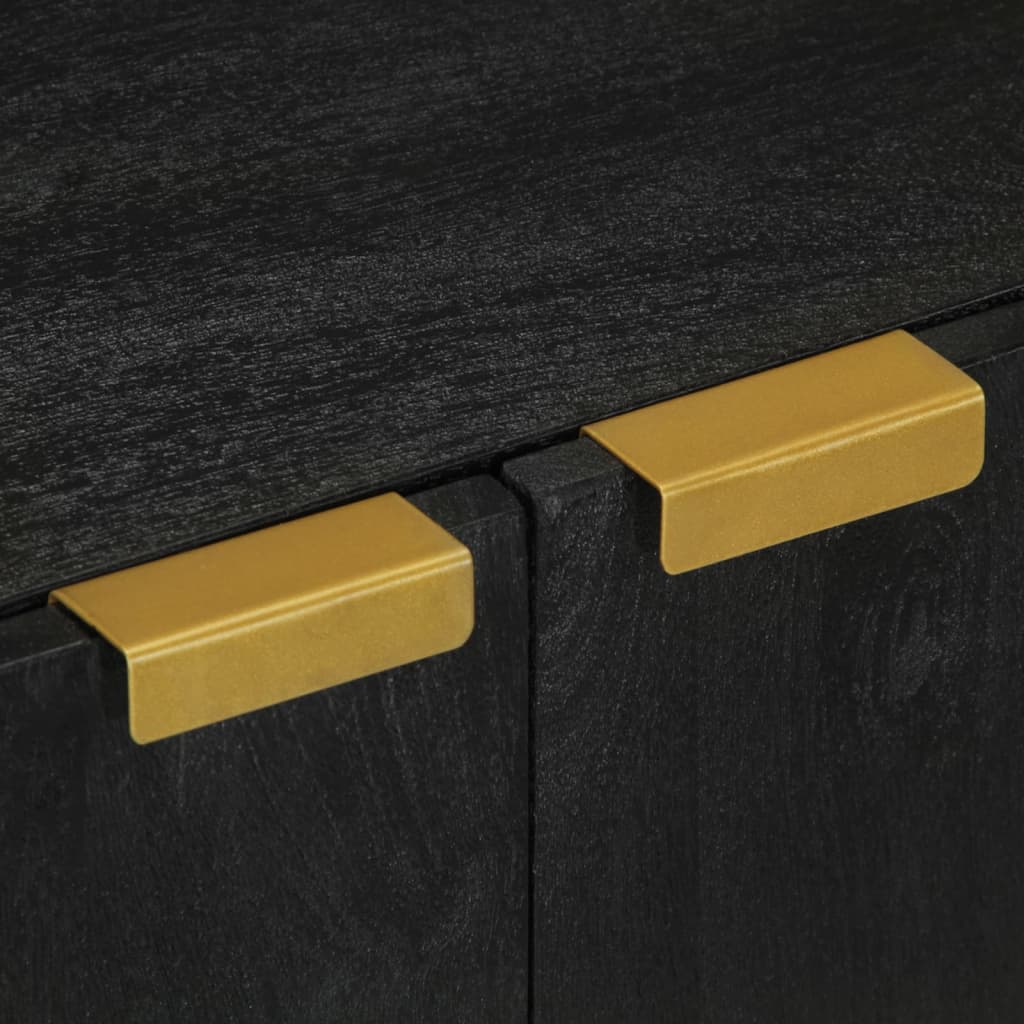 Buffets 3 pcs noir bois d'ingénierie - XIOS