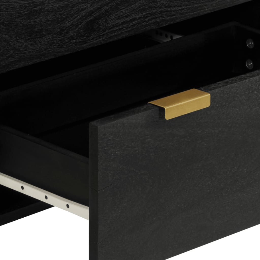 Buffets 3 pcs noir bois d'ingénierie - XIOS