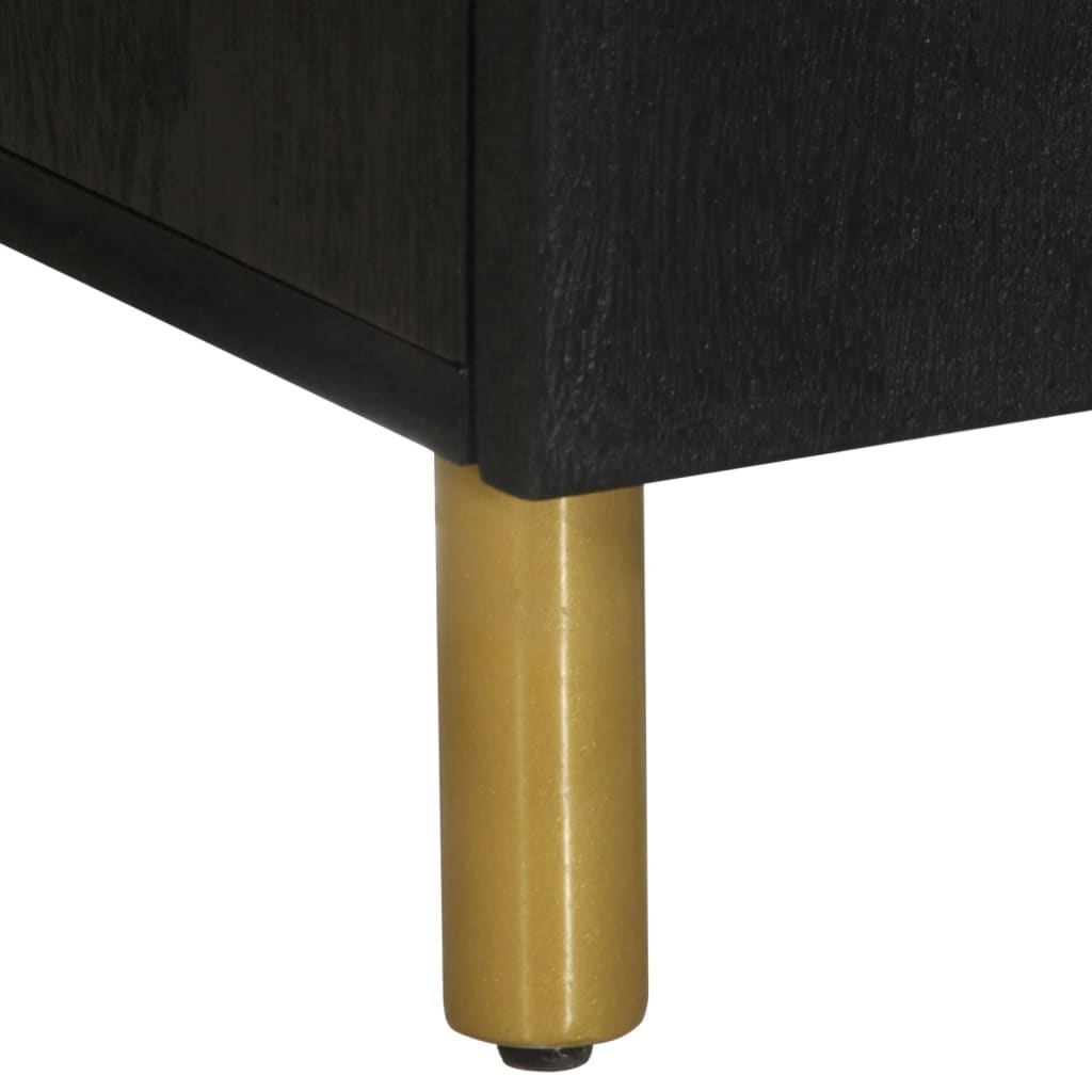 Buffets 3 pcs noir bois d'ingénierie - XIOS