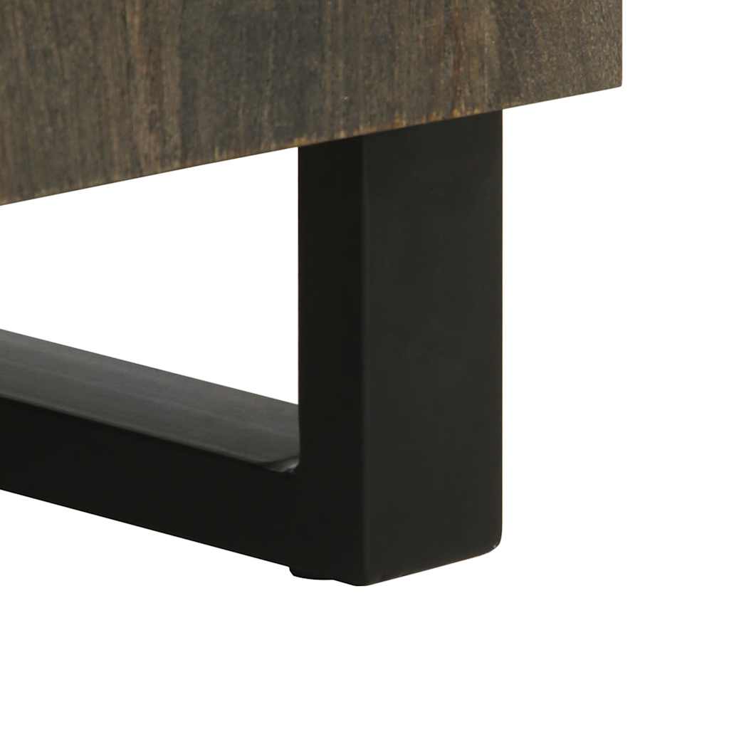 Buffets 3 pcs noir 60x33x75 cm bois massif de manguier - XIOS