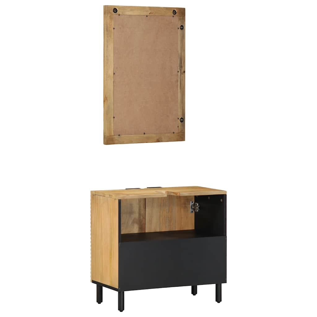 Ensemble de meubles salle de bain 2 pcs marron