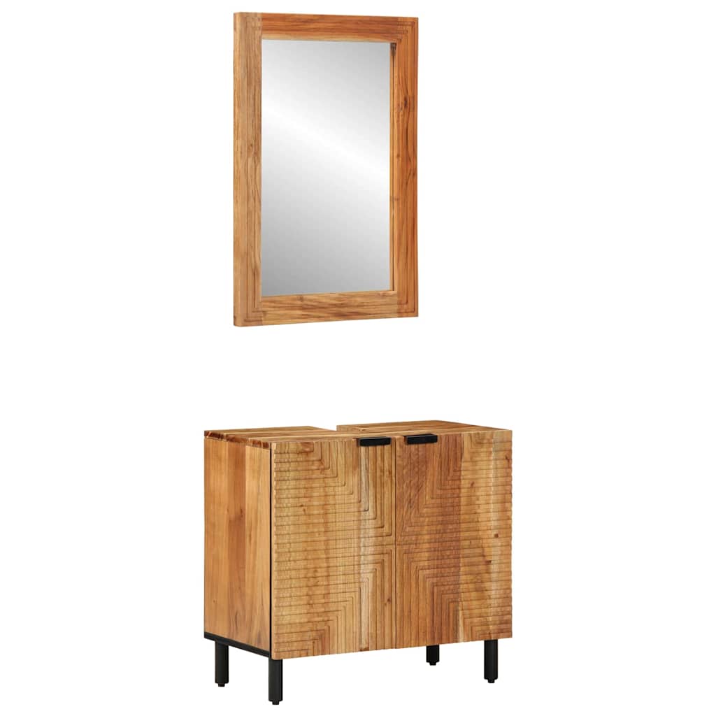 Ensemble d'armoire de salle de bain 2 pc Naturel - XIOS